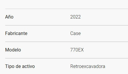 Retroexcavadora CASE 770EX